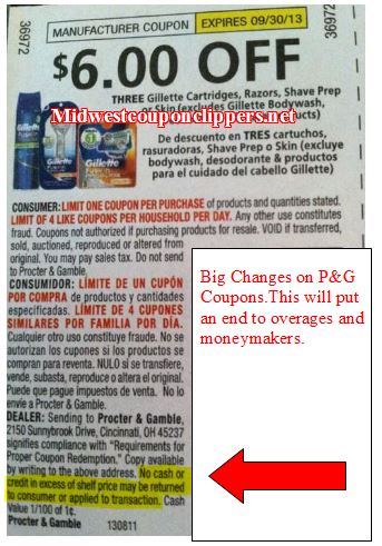 P and g coupons