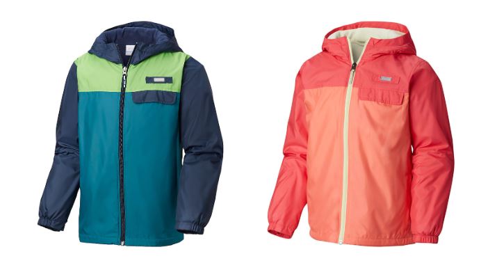 columbia mountain side lined windbreaker