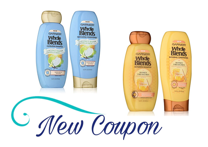 Printable Coupon Save 2 00 On Any Garnier Whole Blends Shampoo Conditioner Or Treatment