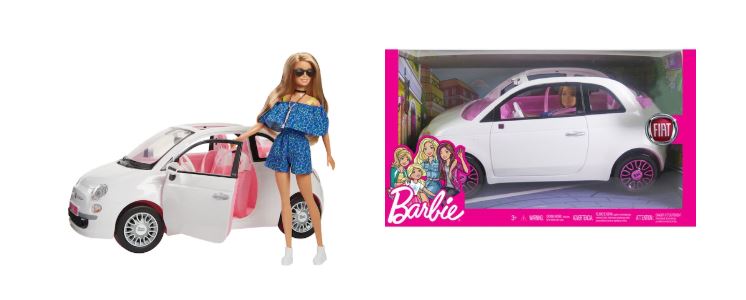 barbie fiat and doll set