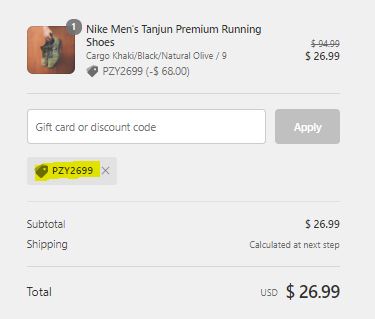 nike store promo code august 2012