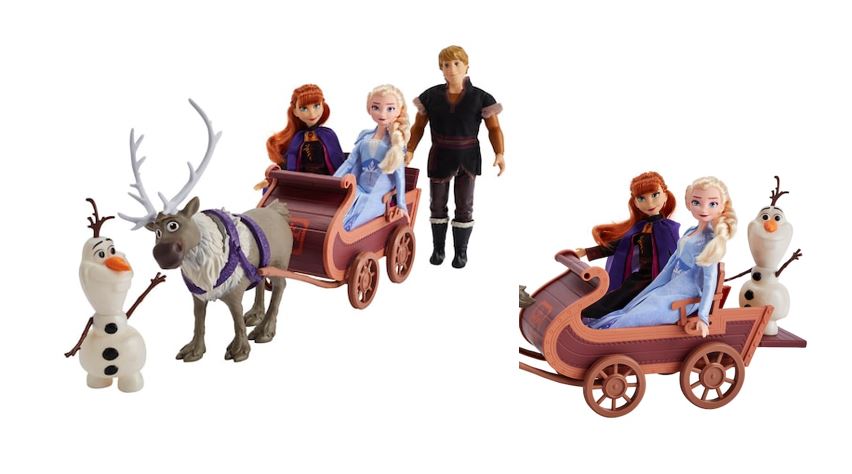 frozen sledding adventures doll pack