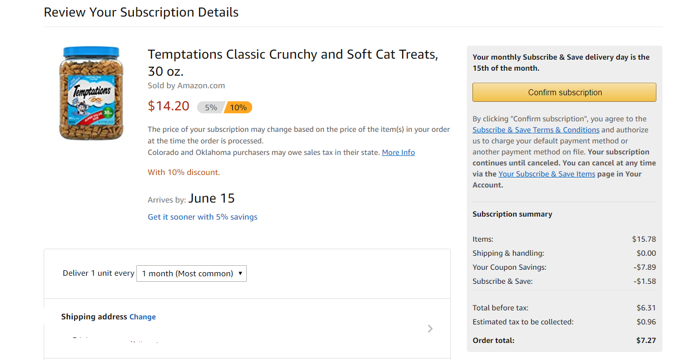 Amazon Offer Super Value Size Temptations Cat Treats As Low As 6 31