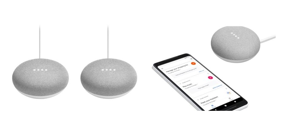 google home mini 2 pack