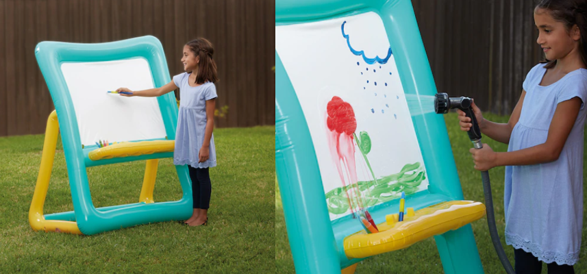 inflatable paint easel