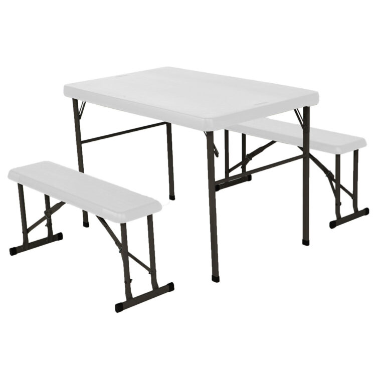 Lifetime Folding Picnic Table With Benches 59 98 Reg 118 98 Free Shipping