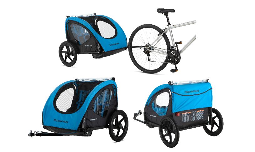 schwinn foldable bike trailer