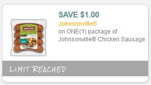 johnsonville chicken sausage coupon