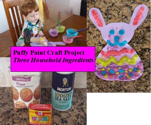 easter puffy paint craft project