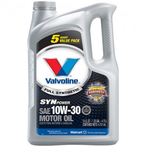 5 quart jug of any Valvoline Motor Oil