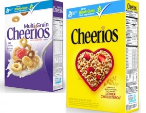 BOXES Cheerios cereals
