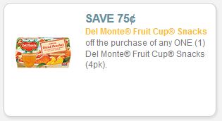 del monte fruit cup coupon