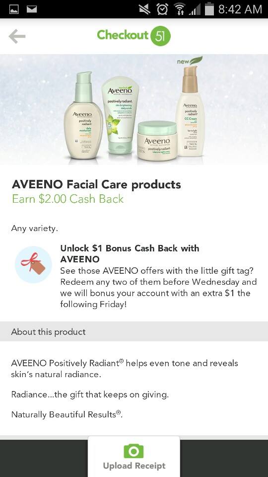 aveeno facial care checkout
