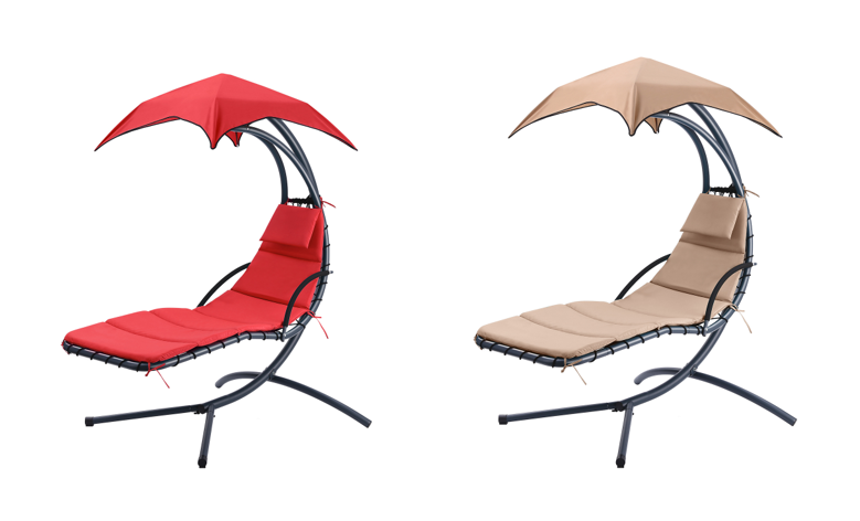 Hanging Sunshade Canopy Chair with Umbrella Lounge $115.99 & FREE Shipping