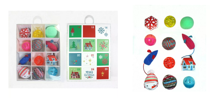 Cat Toy Advent Calendar 12 Piece Gift Set FREE Shipping 