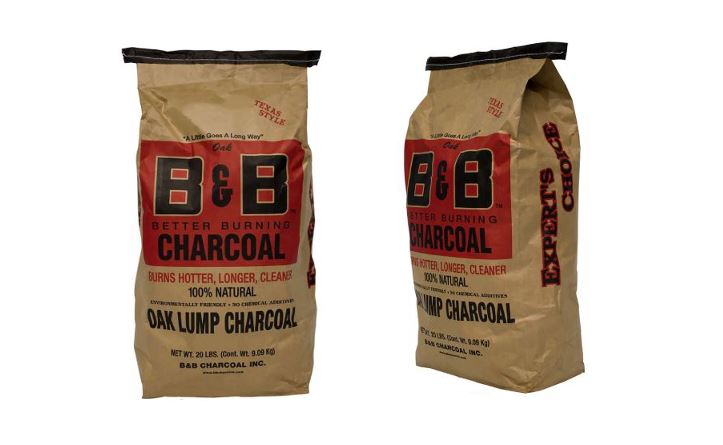 B&B Charcoal All Natural Oak Hardwood Lump Charcoal 20 Lb.