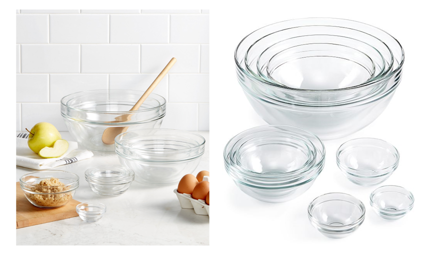 best glass mixing bowl set