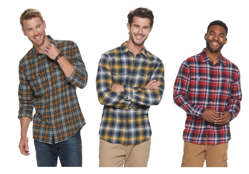 Men's Super Soft Flannel Button-Down 