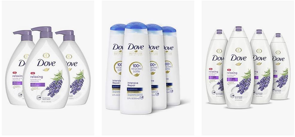 Dove Bath and Shower Gels, Body Scrubs & Treatments