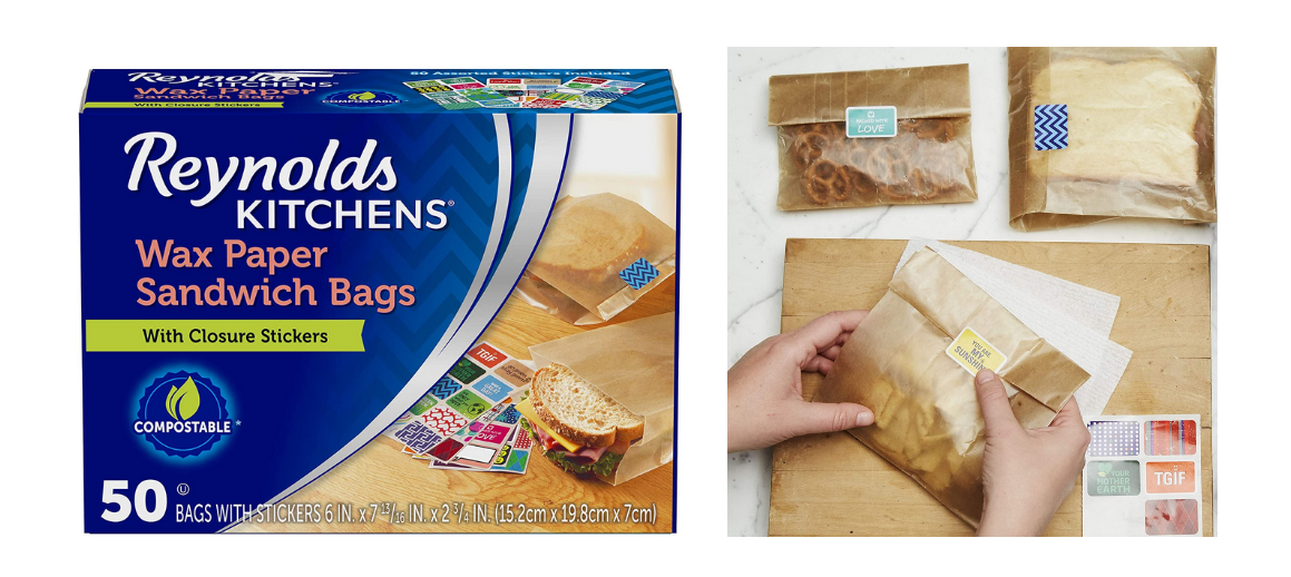 50 Count Reynolds Kitchens Wax Paper Sandwich Bags   50 Count Reynolds Kitchens Wax Paper Sandwich Bags 