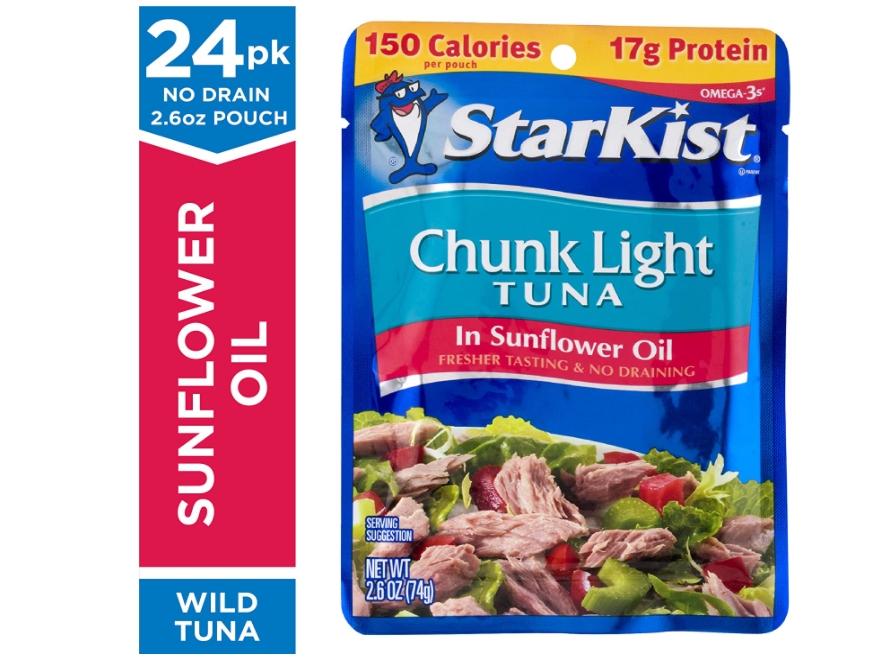 Pack of 24, StarKist Chunk Light Tuna in Sunflower Oil