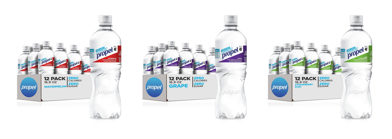 12 Pack Propel Flavored Zero Calorie Sports Drinking Water with ...