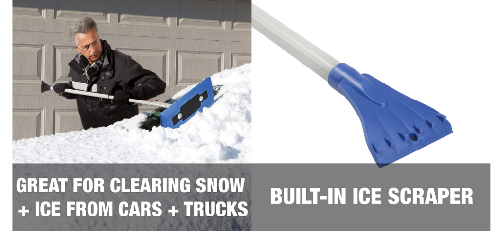 Amazon Offer: $11.89 (Reg. $29.99) Snow Joe 4-In-1 Telescoping Snow ...