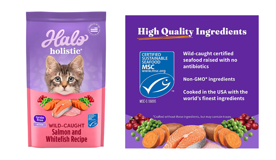 Amazon Offer 6lb Bag Halo Holistic Kitten Food Dry 12.69 (Reg. 36.99)