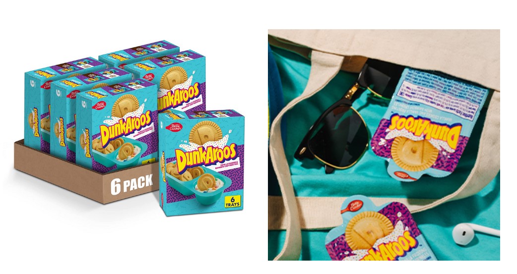 6 Boxes Dunkaroos Vanilla Cookies and Rainbow Chip Frosting