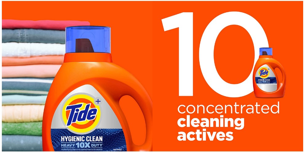 Amazon Offer: 92 Fl Oz Tide Hygienic Clean Heavy 10X Duty Laundry Detergent