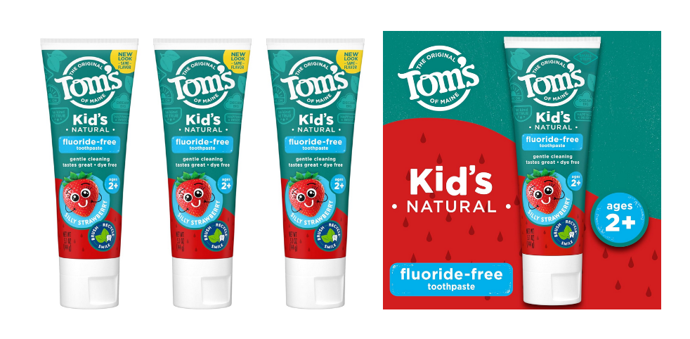 Amazon Offer: 3 Pack Tom’s of Maine Fluoride Free Children’s Toothpaste ...