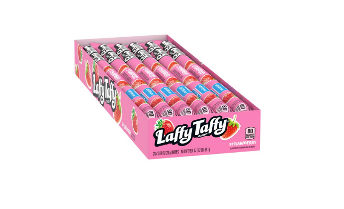 24 Pack Laffy Taffy Strawberry Rope Candy