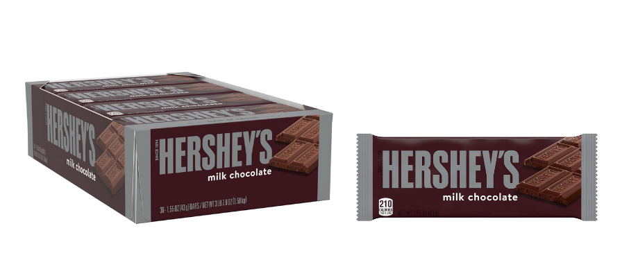 36 Count HERSHEY’S Milk Chocolate Candy Bars